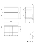 Meuble salle de bain LAVOA 80 cm