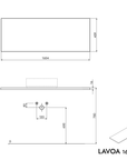 Meuble salle de bains LAVOA 160 cm