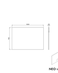 Miroir de salle de bain NEO rectangulaire