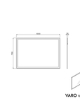 Miroir de salle de bain VARO FRAME rectangulaire