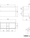 Meuble salle de bain VIREO 100 cm
