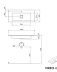 Meuble salle de bain VIREO 100 cm