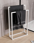 Porte-serviettes OLA - Acier - 50 x 21 x 82 cm - design angulaire - couleur au choix