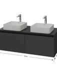 Duravit Vellora Meuble sous-vasque sur console 120 cm