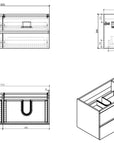 Meuble sous-lavabo Alice 1380