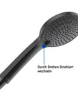 Robinetterie de douche encastrée Duravit Tulum avec douchette