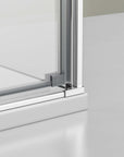 Douche d'angle avec porte pivotante NT416