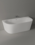 Baignoire semi-îlot NORA acrylique blanc mat - 170 x 80 cm