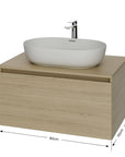 Duravit Vellora Meuble sous-lavabo sur console 80 cm