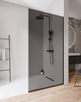 Paroi de douche à l'italienne Nano Verre gris EX102-2