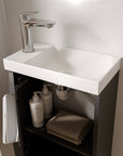 Ensemble de meubles de salle de bain WC invités TIM 40 cm avec lavabo