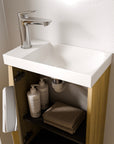 Ensemble de meubles de salle de bain WC invités TIM 40 cm avec lavabo