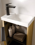 Ensemble de meubles de salle de bain WC invités TIM 40 cm avec lavabo