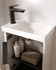 Ensemble de meubles de salle de bain WC invités TIM 40 cm avec lavabo