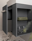 Ensemble de meubles de salle de bains COMPACT 45 cm avec lavabo