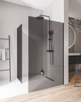 Parois de douche à l'italienne EX102 - Verre nano 10 mm gris
