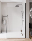 Paroi de douche à l'italienne EX102-2 - Verre nano 10 mm