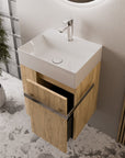 Ensemble de meubles de salle de bain pour WC invités COMPACT 45 cm avec lavabo