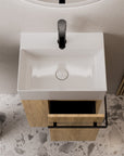 Ensemble de meubles de salle de bain pour WC invités COMPACT 45 cm avec lavabo