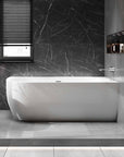 Baignoire d'angle semi-îlot LENA CORNER