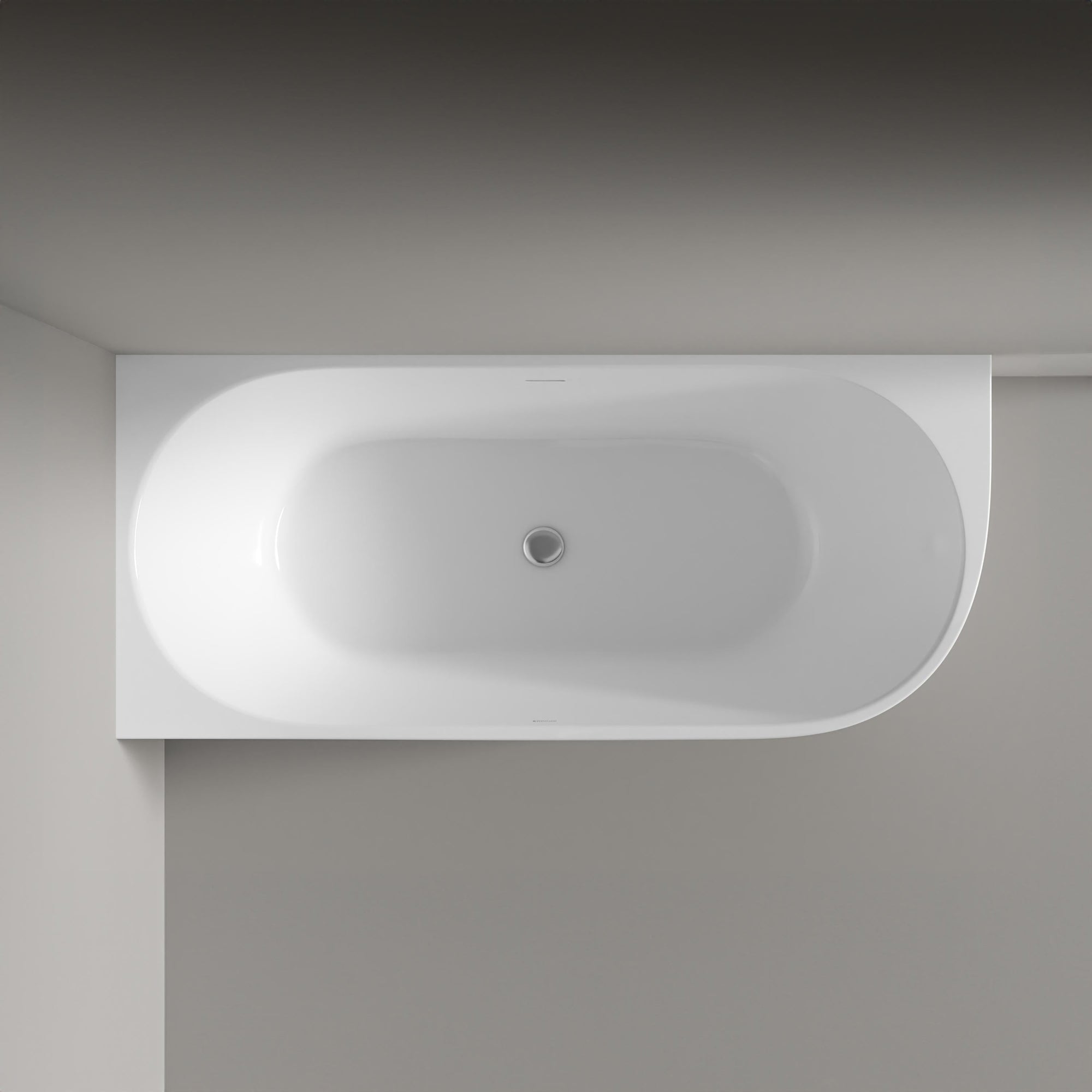 Baignoire d'angle semi-îlot LENA CORNER