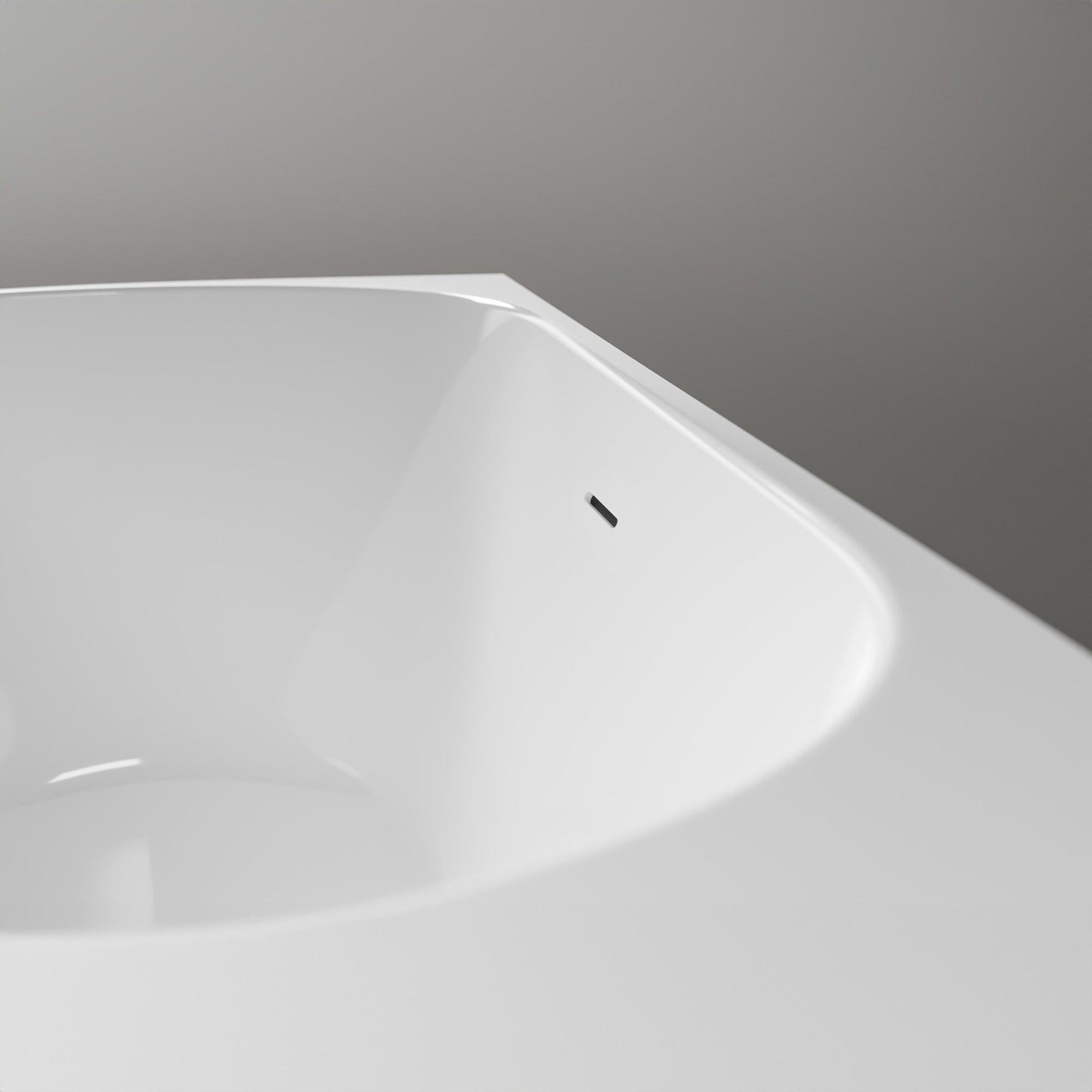 Baignoire d'angle semi-îlot LENA CORNER