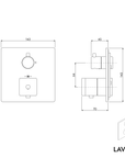 Robinet thermostatique encastré LAVOA