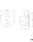 Mitigeur thermostatique VIREO encastré
