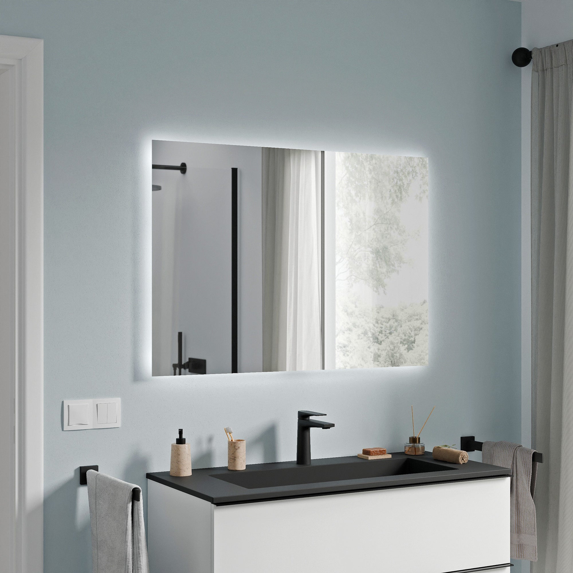 Ensemble de meubles de salle de bain AVA 100 cm avec lavabo