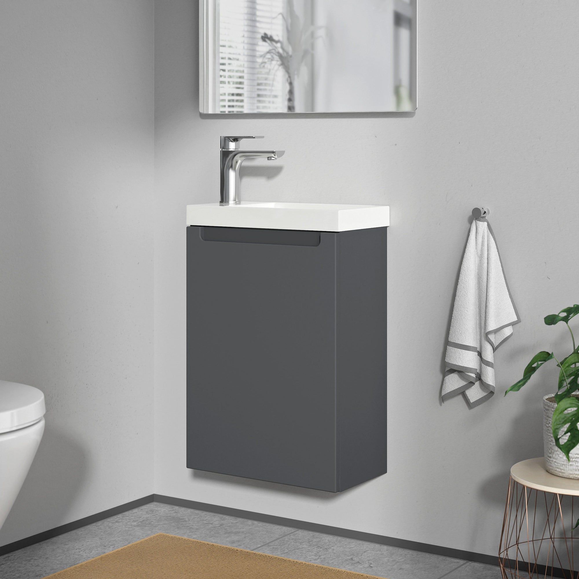 Meuble de salle de bain VIREO 40 cm avec lavabo