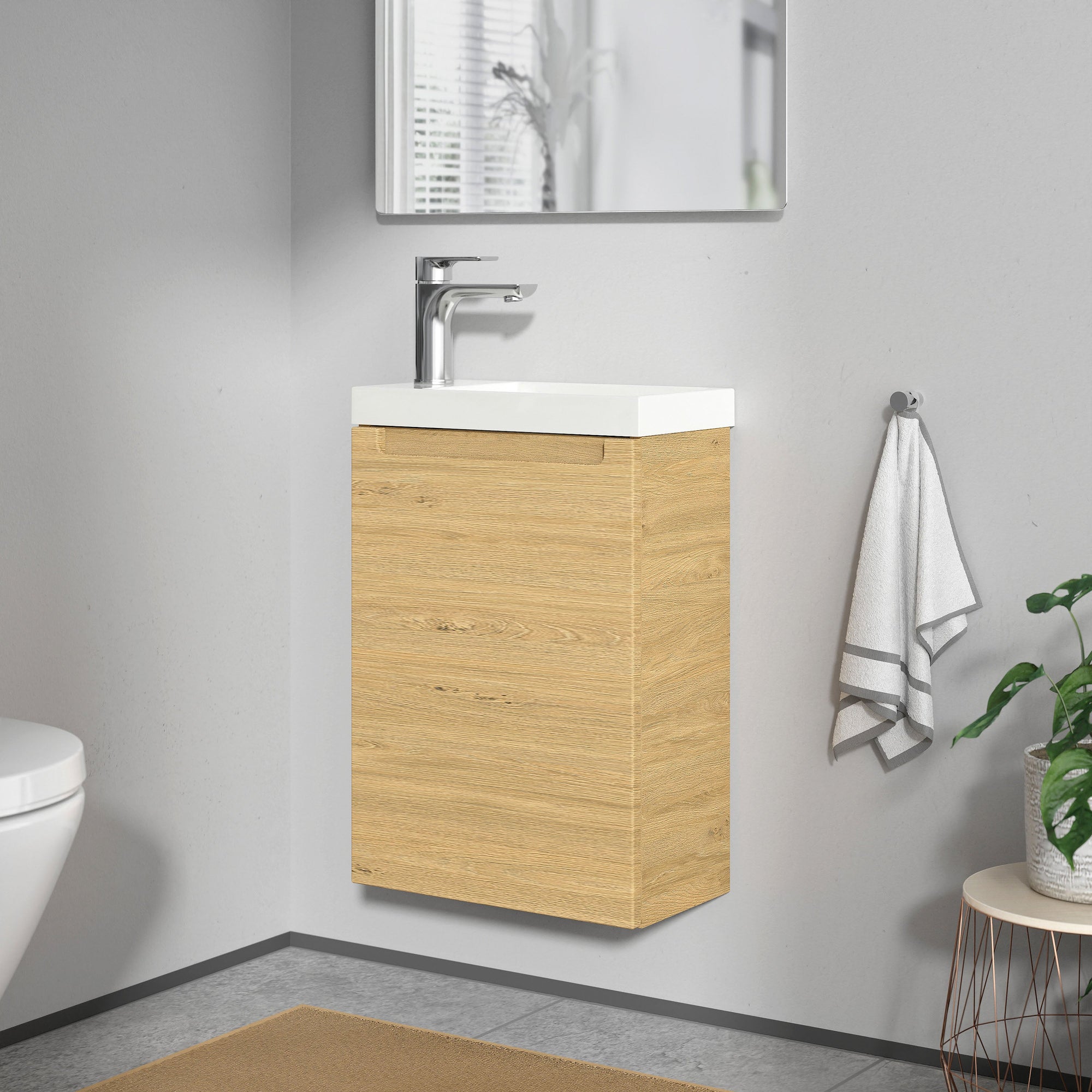 Meuble de salle de bain VIREO 40 cm avec lavabo