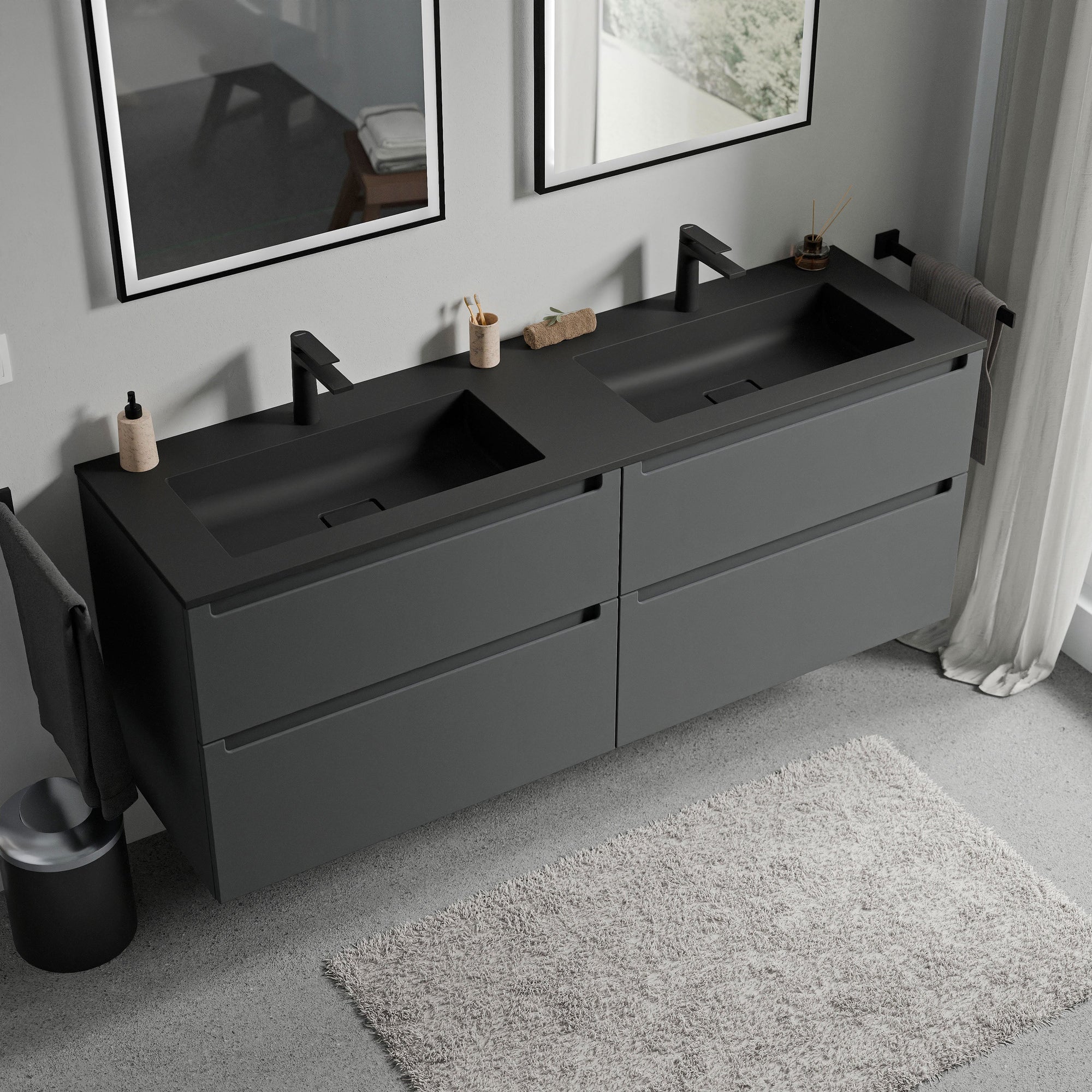 Meuble sous-lavabo VIREO 160 cm