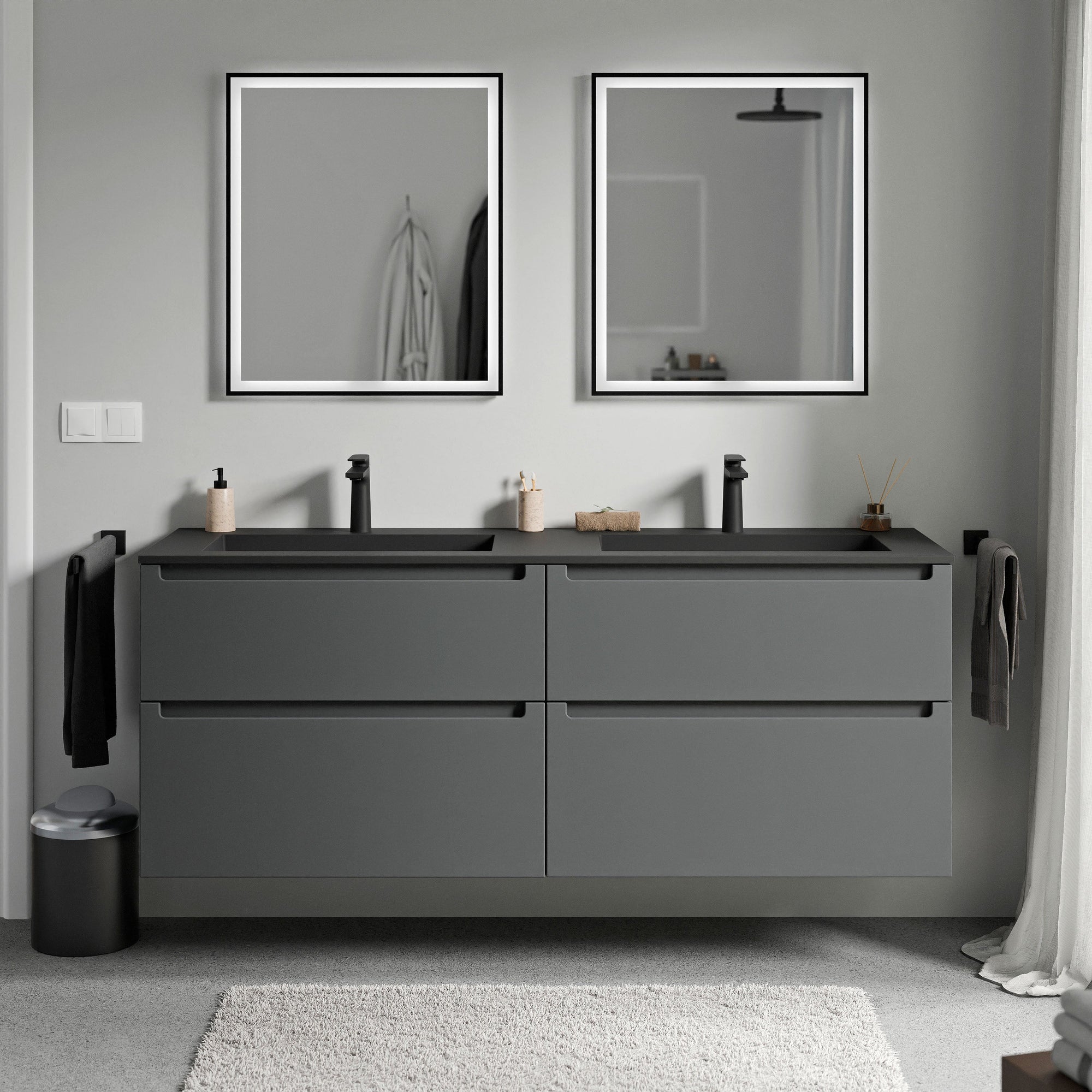 Meuble sous-lavabo VIREO 160 cm