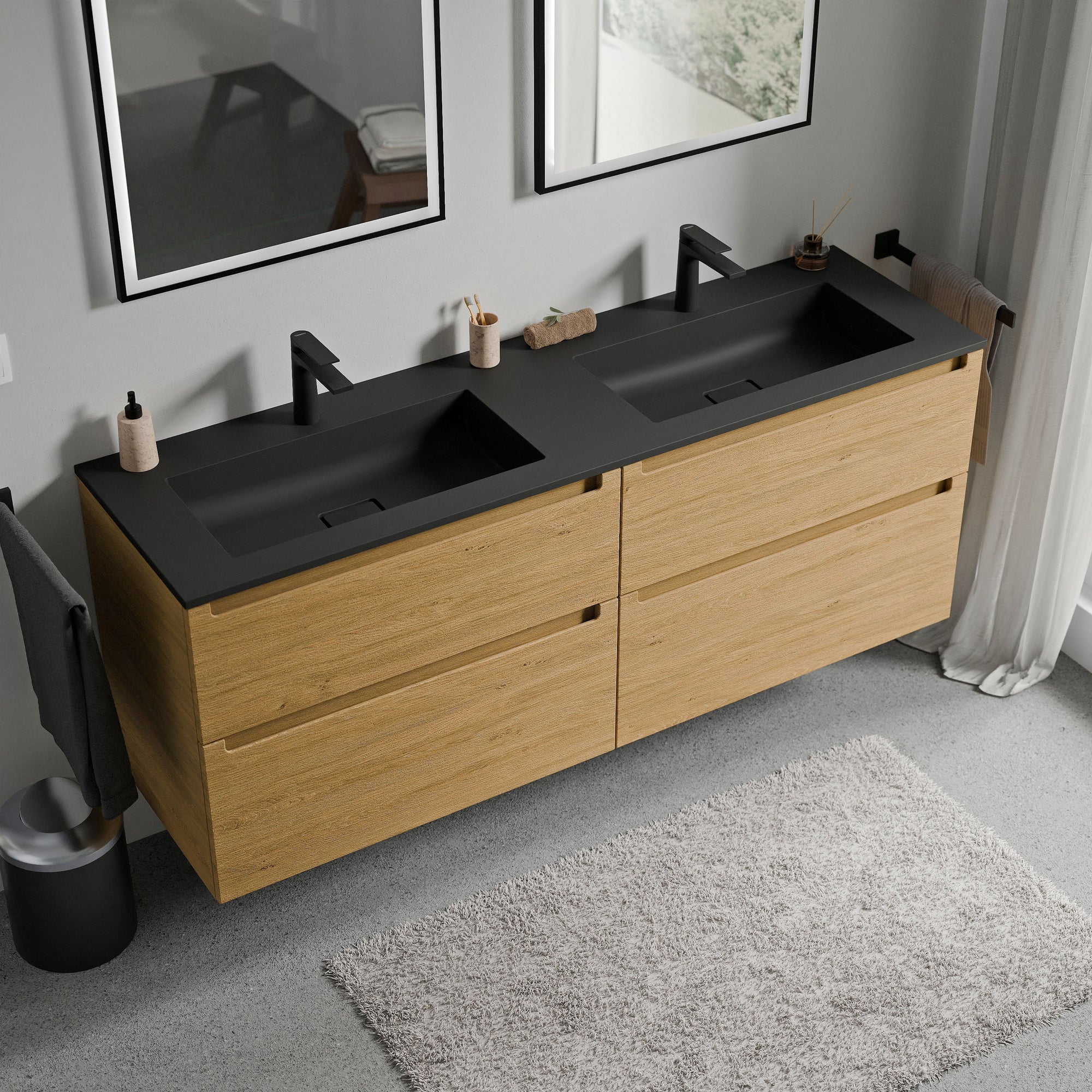 Meuble sous-lavabo VIREO 160 cm