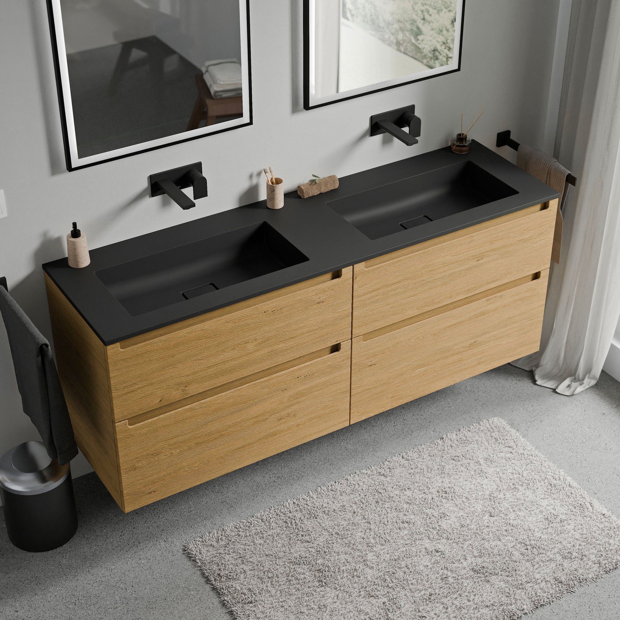 Meuble sous-lavabo VIREO 160 cm