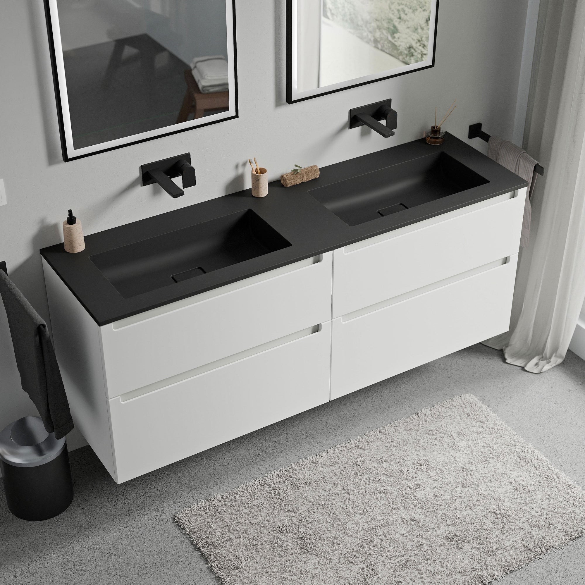 Meuble sous-lavabo VIREO 160 cm