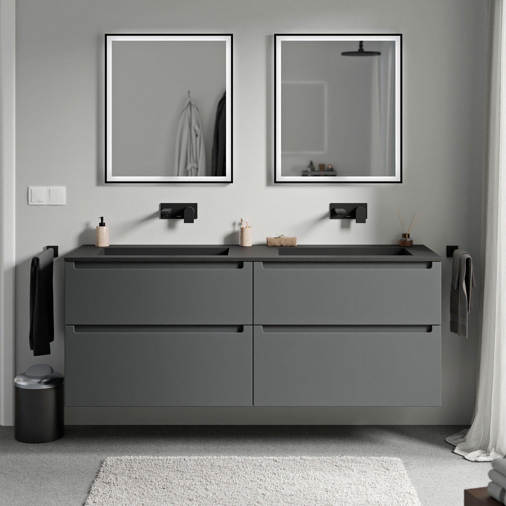 Meuble sous-lavabo VIREO 160 cm