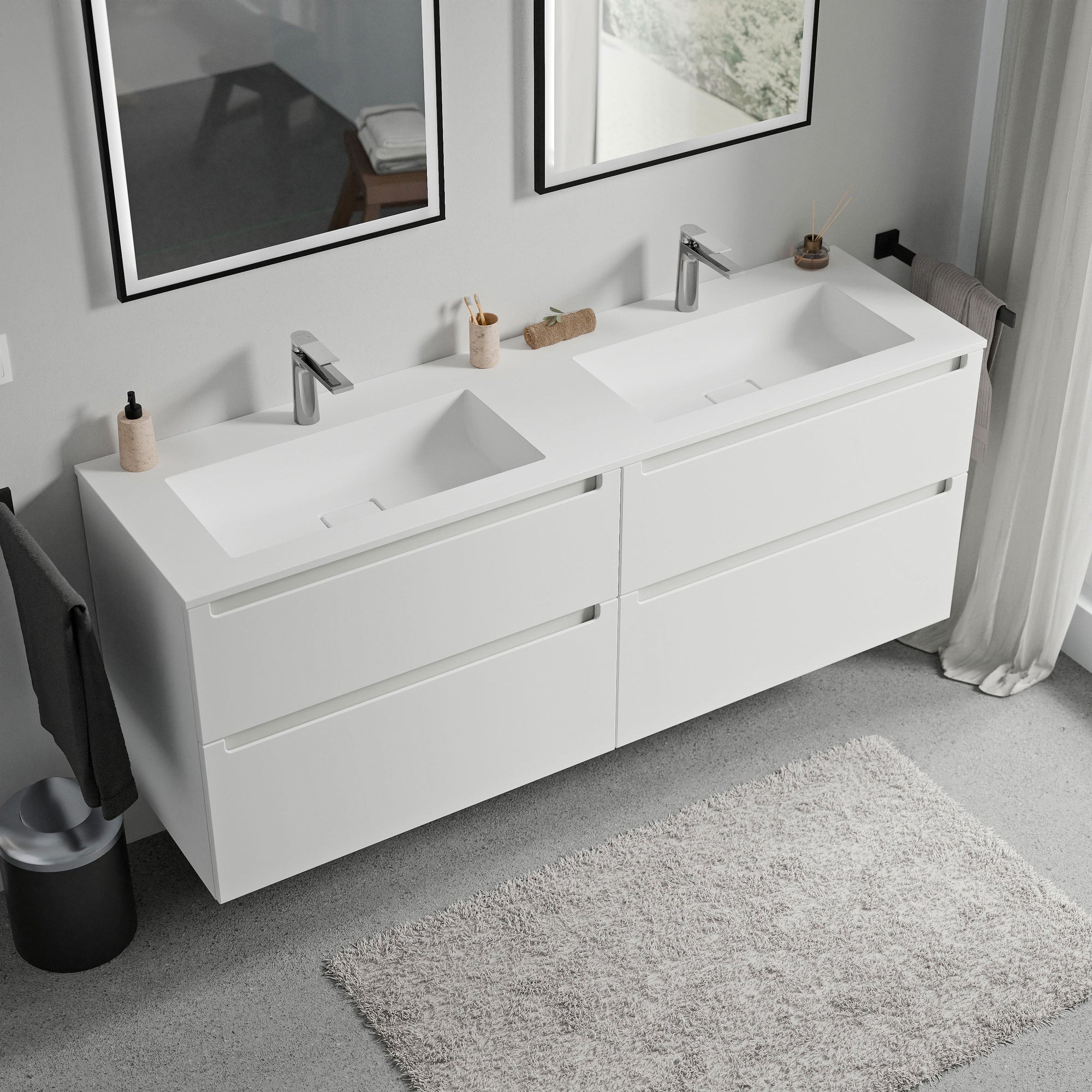 Meuble sous-lavabo VIREO 160 cm