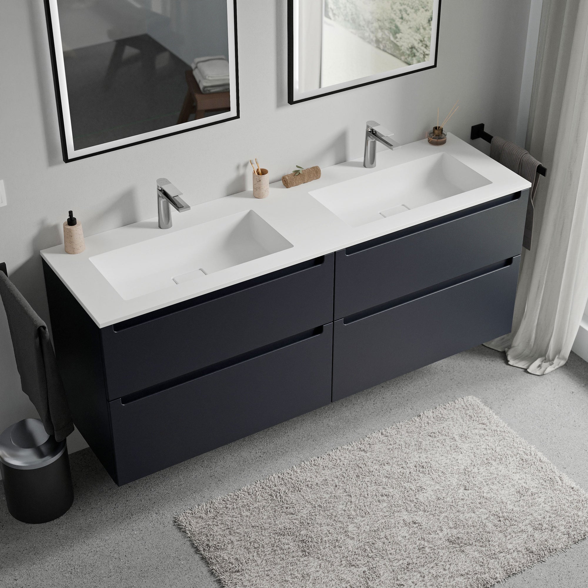 Meuble sous-lavabo VIREO 160 cm