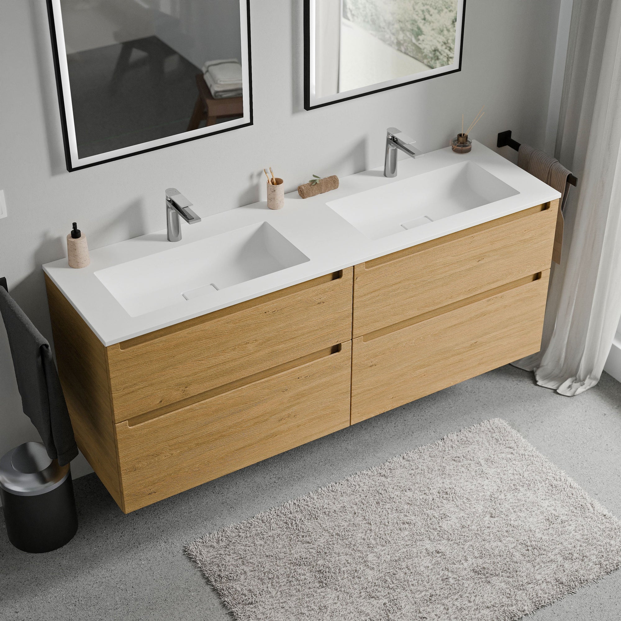 Meuble sous-lavabo VIREO 160 cm