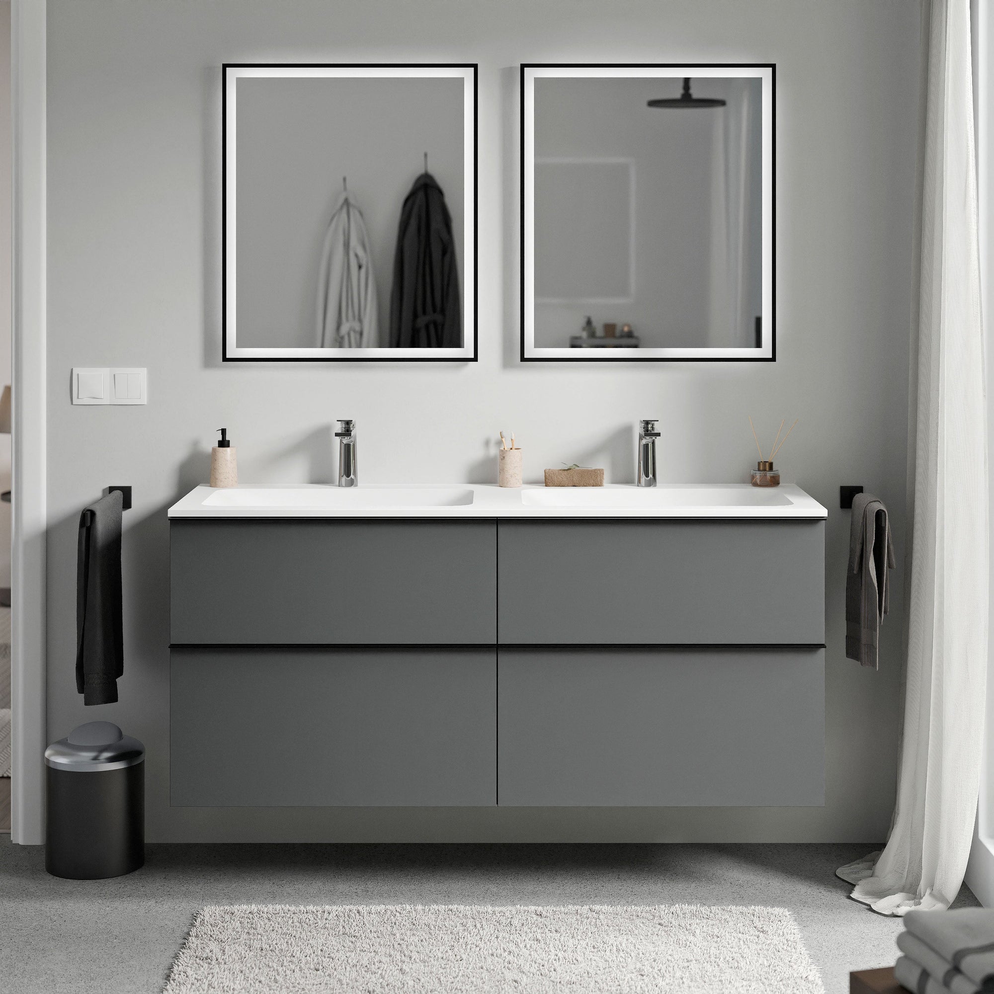 Meuble salle de bain LAVOA 140 cm