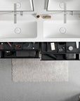 Meuble salle de bain VIREO 160 cm - avec vasque en fonte minérale CREAM - couleur au choix