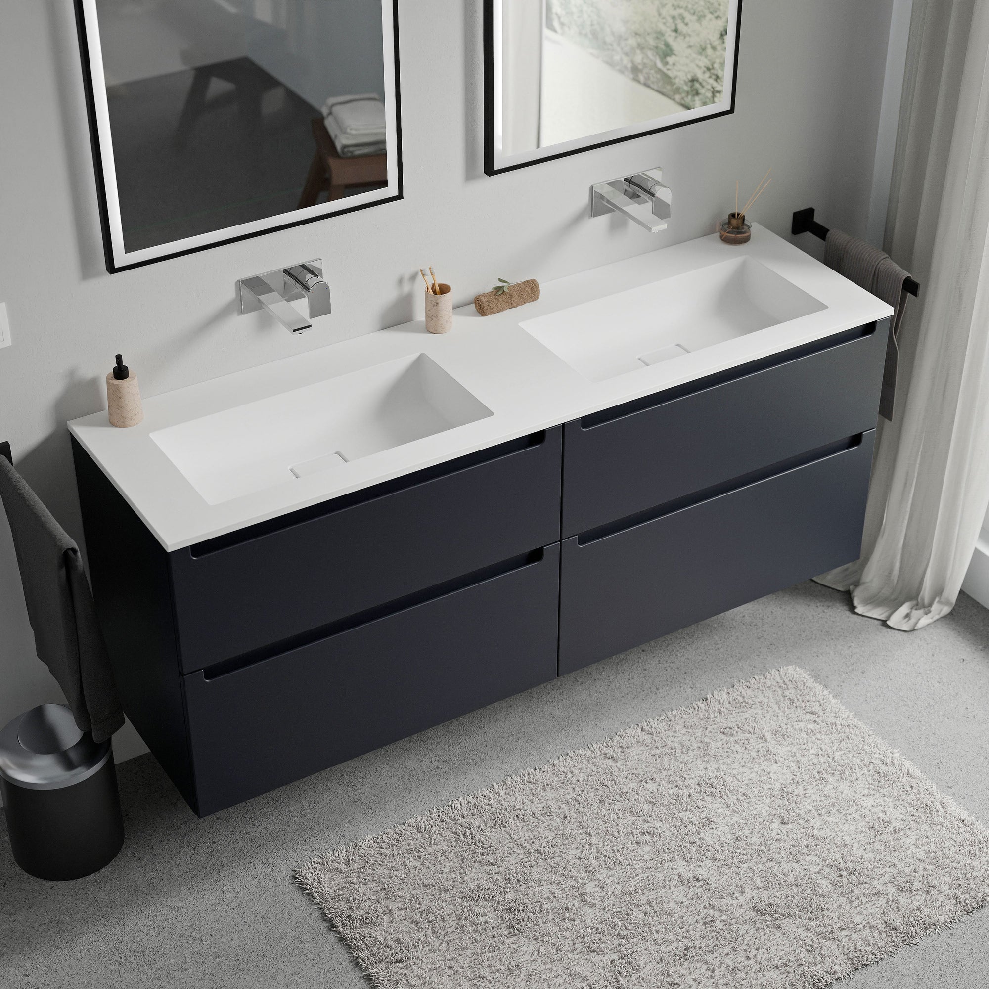 Meuble sous-lavabo VIREO 160 cm