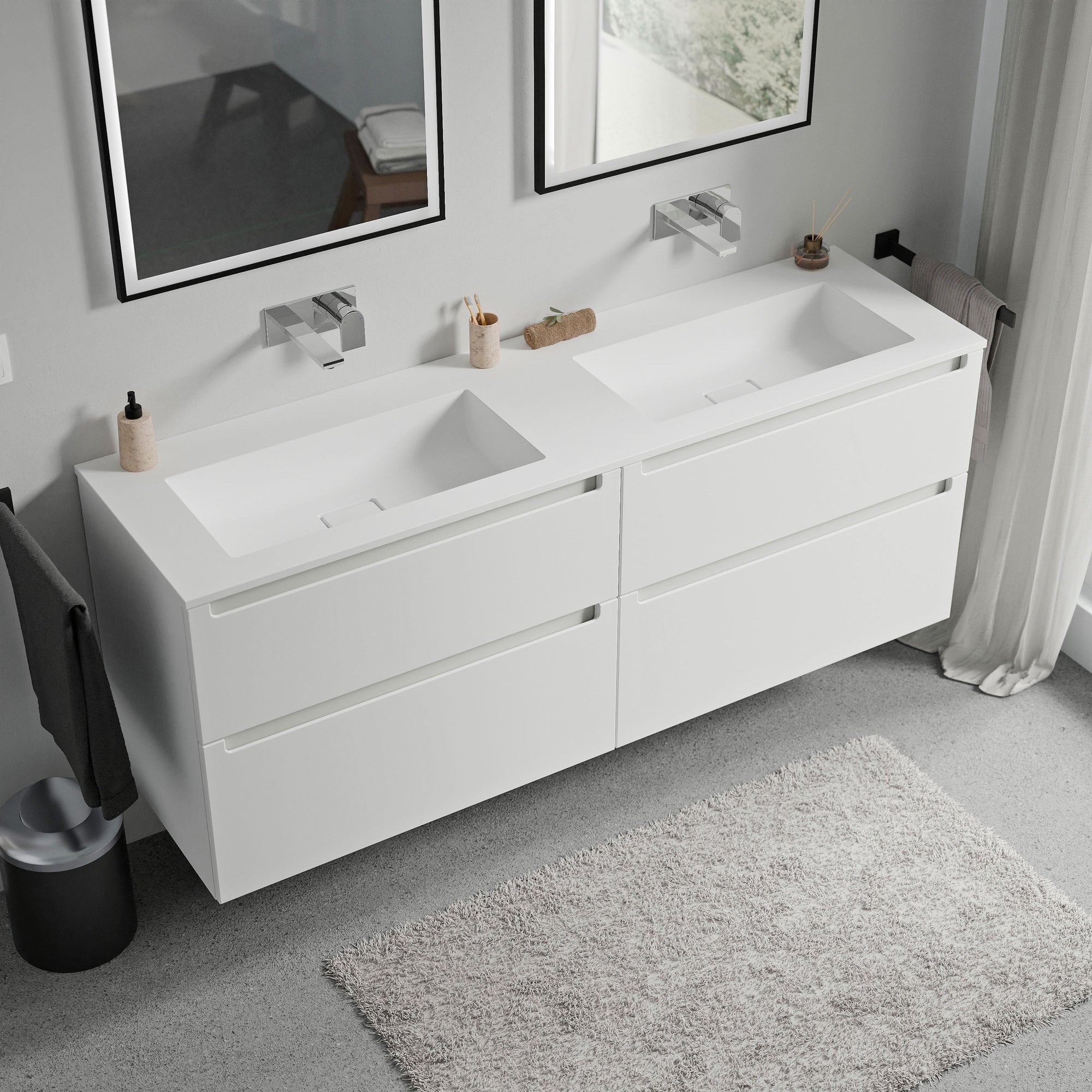 Meuble sous-lavabo VIREO 160 cm