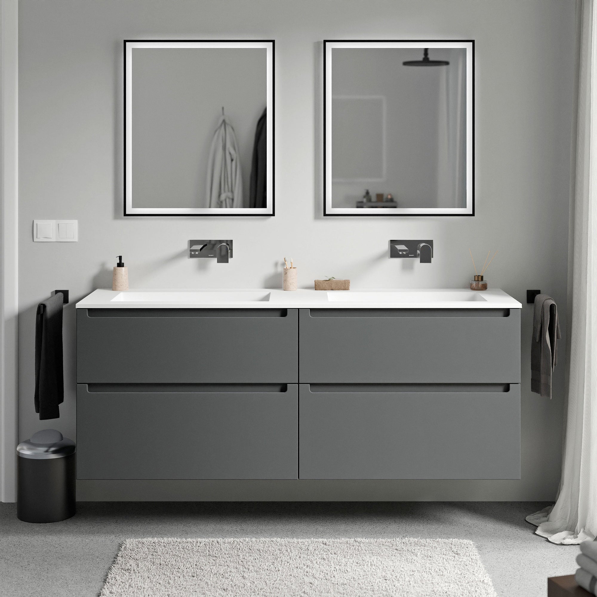 Meuble sous-lavabo VIREO 160 cm