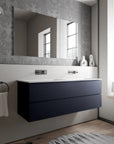 Meuble salle de bain AVA 160 cm - avec vasque en fonte minérale CREAM - couleur au choix