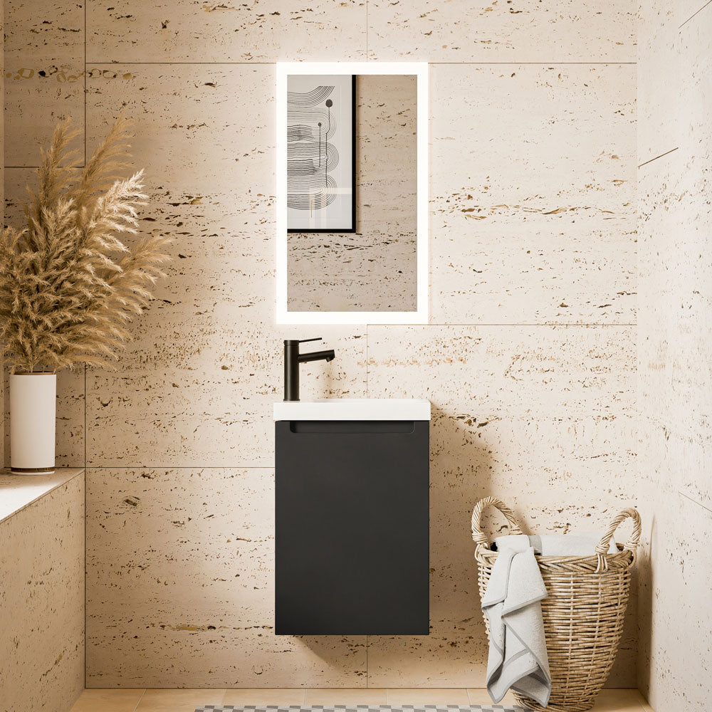 Meuble de salle de bain VIREO 40 cm avec lavabo