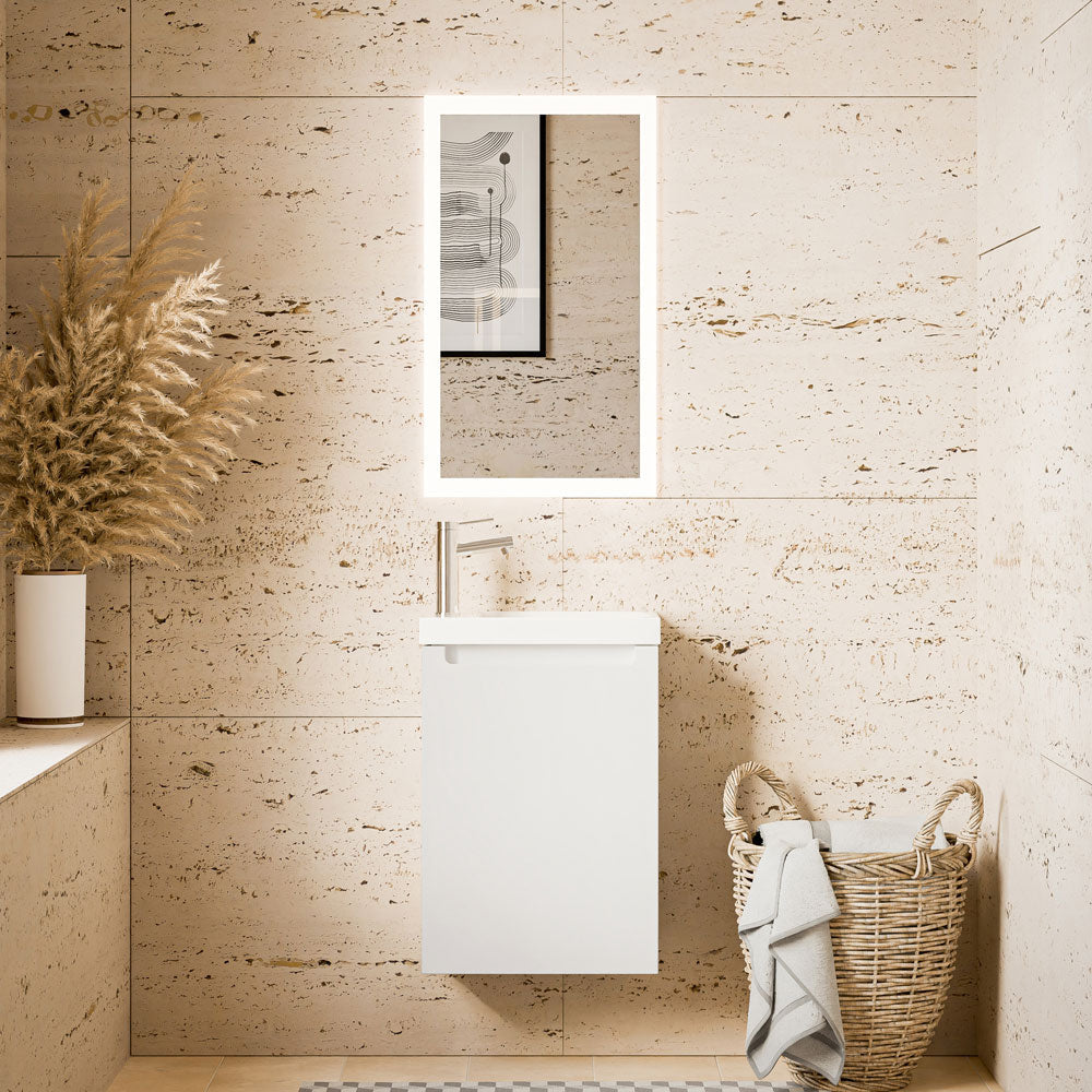 Meuble de salle de bain VIREO 40 cm avec lavabo