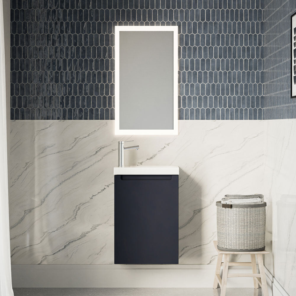 Meuble de salle de bain VIREO 40 cm avec lavabo