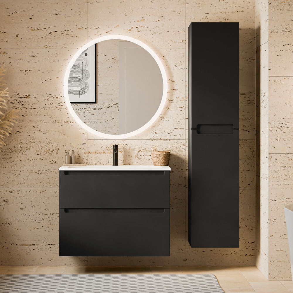 Ensemble de meubles de salle de bain VIREO 80 cm avec lavabo